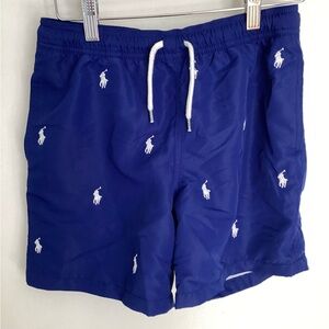 Polo by Ralph Lauren Kids Blue Swim Trunks 10-12 (Big Kid)